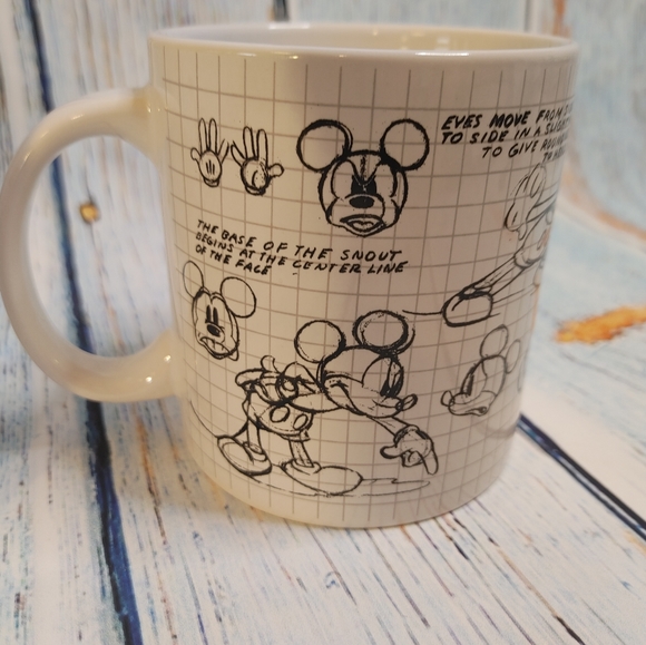 Disney Dining 3 Minniemickey Mouse Disney Sketchbook Mugs Lg 2